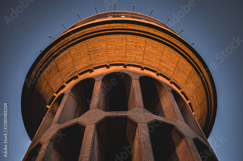 Modern building in the city, Water Reservoir, Plaza Castilla, Madrid