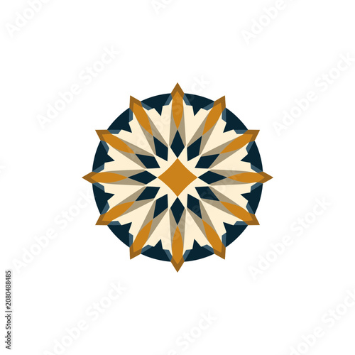 Geometric Mandala with Radial Symmetry