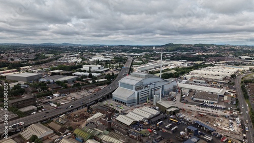 Photos High-altitude drone photograph overlooking Birmingham, England, featuring the M5