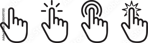 Cuadro en lienzo Interface_icons_pointing_upwards