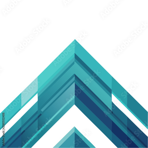 Abstract geometric mountain made of layered triangles