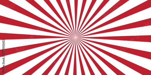 Konstfotografi Abstract retro sunburst background with red and white radiating rays