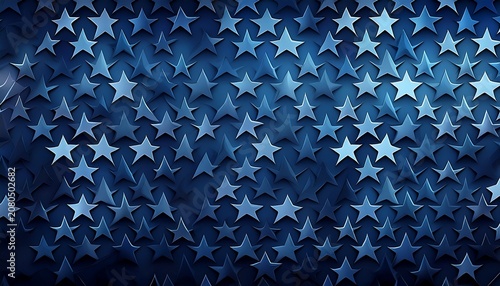 Abstract Dark Blue Starry Pattern Background With Subtle Gradient Lighting Blue Stars Repeating Pattern Background Elegant Abstract Wallpaper