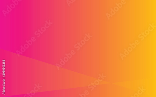 Minimalist abstract background, with a smooth, gradient transitioning from, vibrant pink to, warm yellow with, subtle diagonal geometric lines