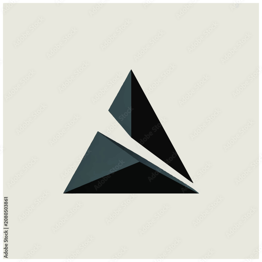 Fototapeta premium Geometric shapes triangle design element.