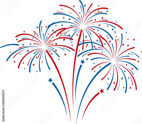 Colorful Vector Fireworks Blooming Across the Night Sky on Black Background for New Year Celebration Festival Holiday Party Decoration and Festive Wallpaper Design