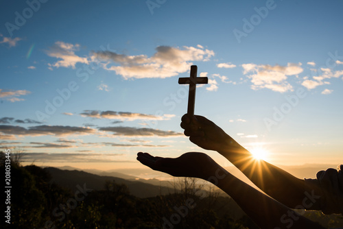 Konstfotografi jesus on the cross