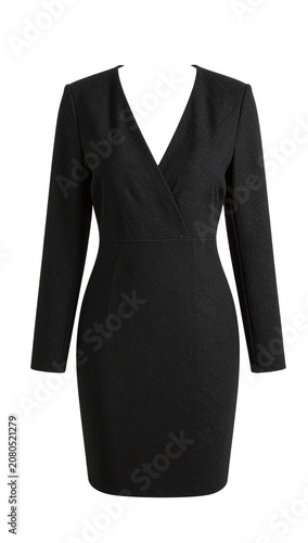 black dress on a white