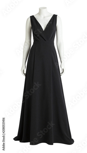 black dress on mannequin