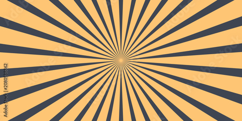 Valokuva Abstract sunburst or sunbeams empty background in yellow and black colors