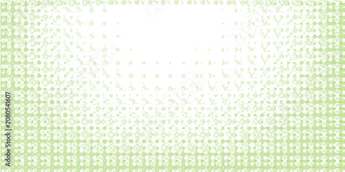 Green Halftone Dot Background With Digital Grid Pattern, Modern Abstract Texture For Technology Design