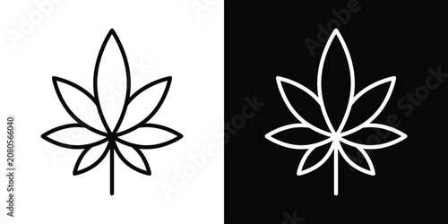 Konstfotografi Cannabis leaf icon