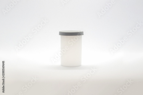 Minimal White Cylindrical Podium for Product Display Mockup