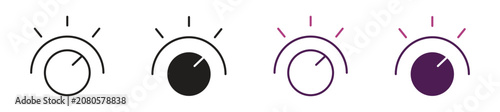 Obraz na plátně Dimmer icon set