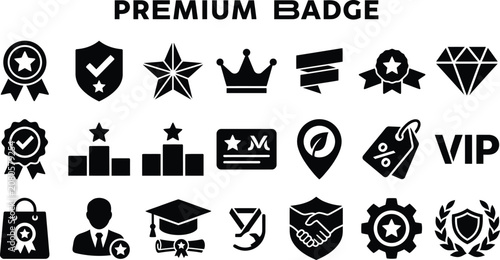 Premium badge and icon set collection
