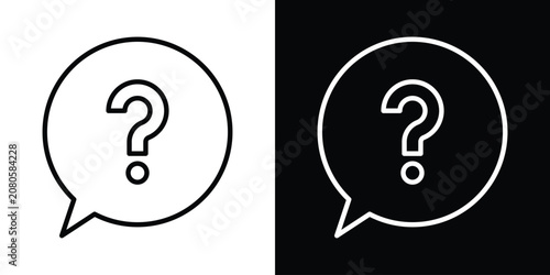Cuadro en lienzo Interrogation icon