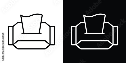 Konstfotografi wet tissue wipes icon