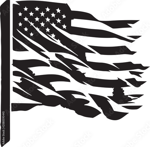 black and white illustration