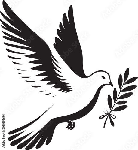dove of peace vector