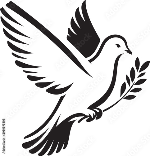 dove of peace vector