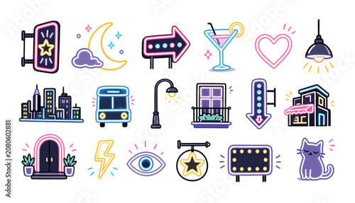Photography City Life Icons and Symbols.