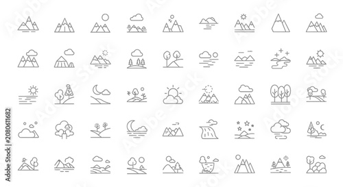 Various Travel Icons and Symbols.