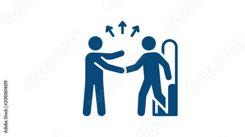 Photography Two people shaking hands in agreement.