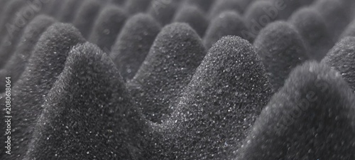 Fotografie Materials that absorb sound waves instead of blocking them.