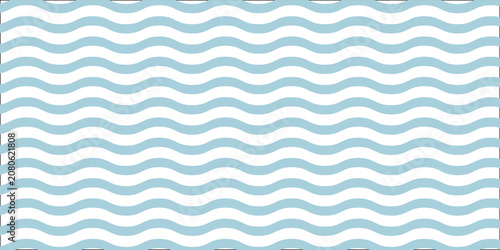 Seamless Wave Pattern, Hand drawn water sea vector background. Wavy beach print, curly grunge paint lines,