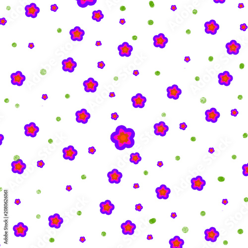 Cute Small Floral Seamless Pattern Background Design
