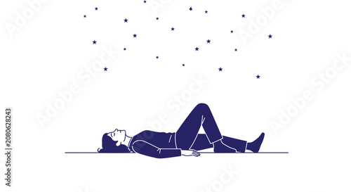 Φωτογραφία Woman lying on her back relaxing.