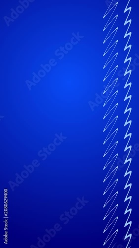 Blue background with blue lines in motion