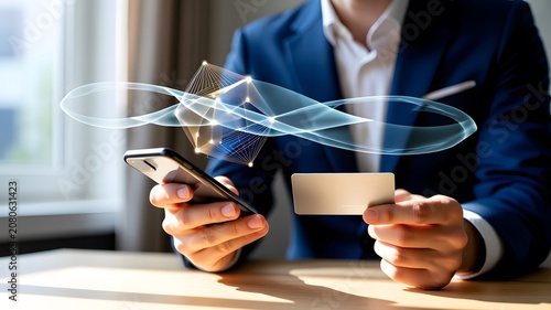 Contactless Mobile Payment with Credit Card and AI Powered Digital Financial Technology