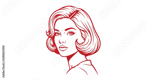 Woman with short wavy blonde hair.