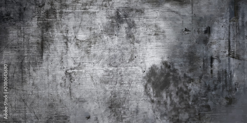 Canvas-taulu Distressed grey cement surface with grungy pattern and vignette cement wall text