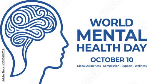 Photos World mental health day awareness graphics
