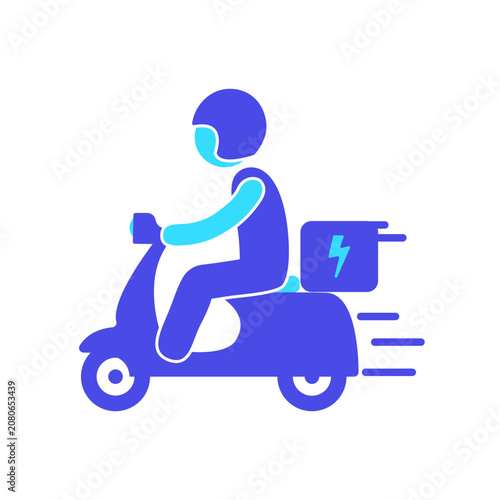 Motorbike Flat Icon