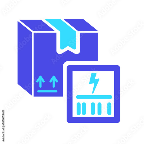 Shipping Label Flat Icon