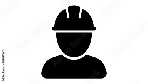 Bild auf Leinwand Worker Icon