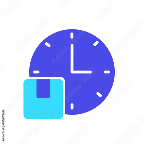ETA Clock Flat Icon
