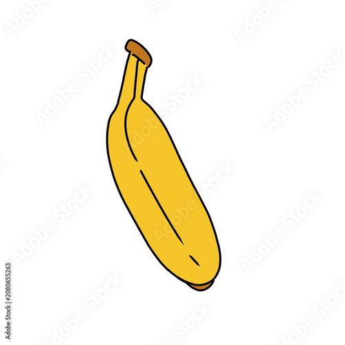 Simple illustration of a banana