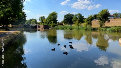 Grand Union Canal Hatton Locks Warwickshire England UK