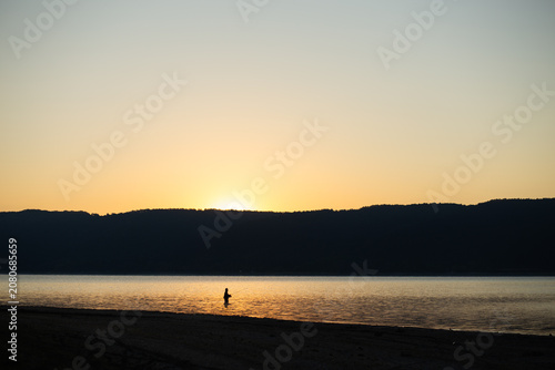 Serene Morning Fishing Routine during Dawn