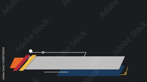 Modern Corporate Lower Third Graphic for News and Broadcast