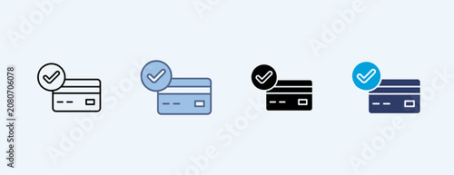 Fotografie Accepted Multiple Icon Illustration Vector