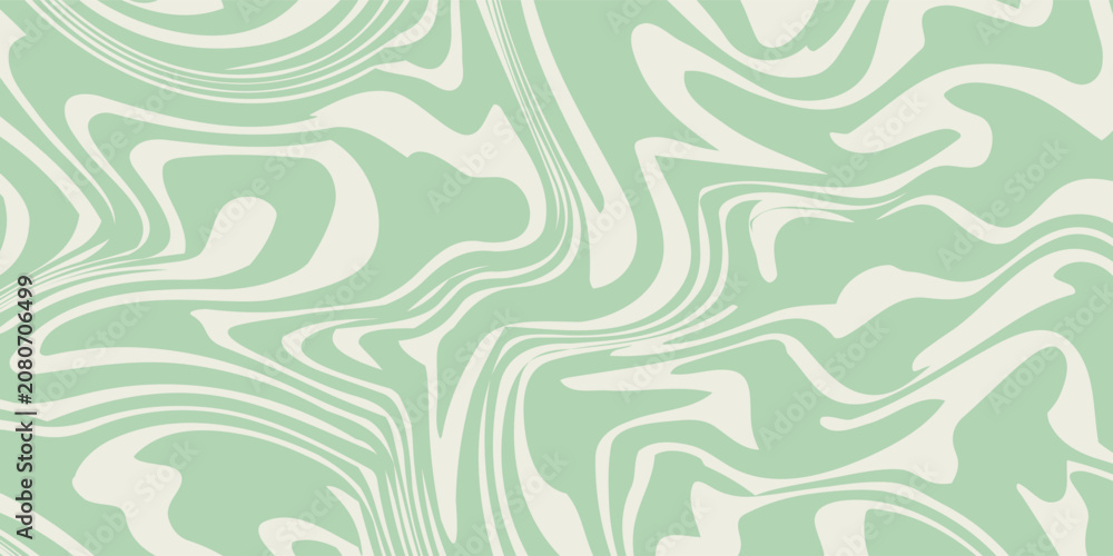 Fototapeta premium Green marble acrylic seamless pattern, wave texture, watercolor marble background.