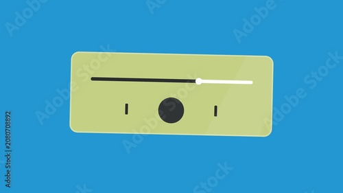 Minimalist UI Radio Dial Tuning Slider Animation