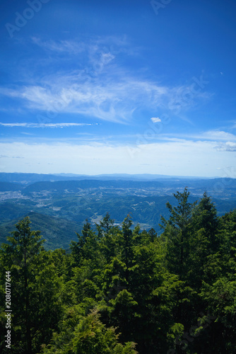 岐阜県恵那市笠置山山頂の物見岩から眺める絶景