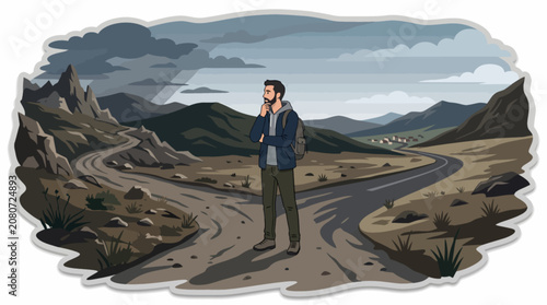 man on the mountain