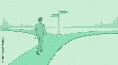 man on the road